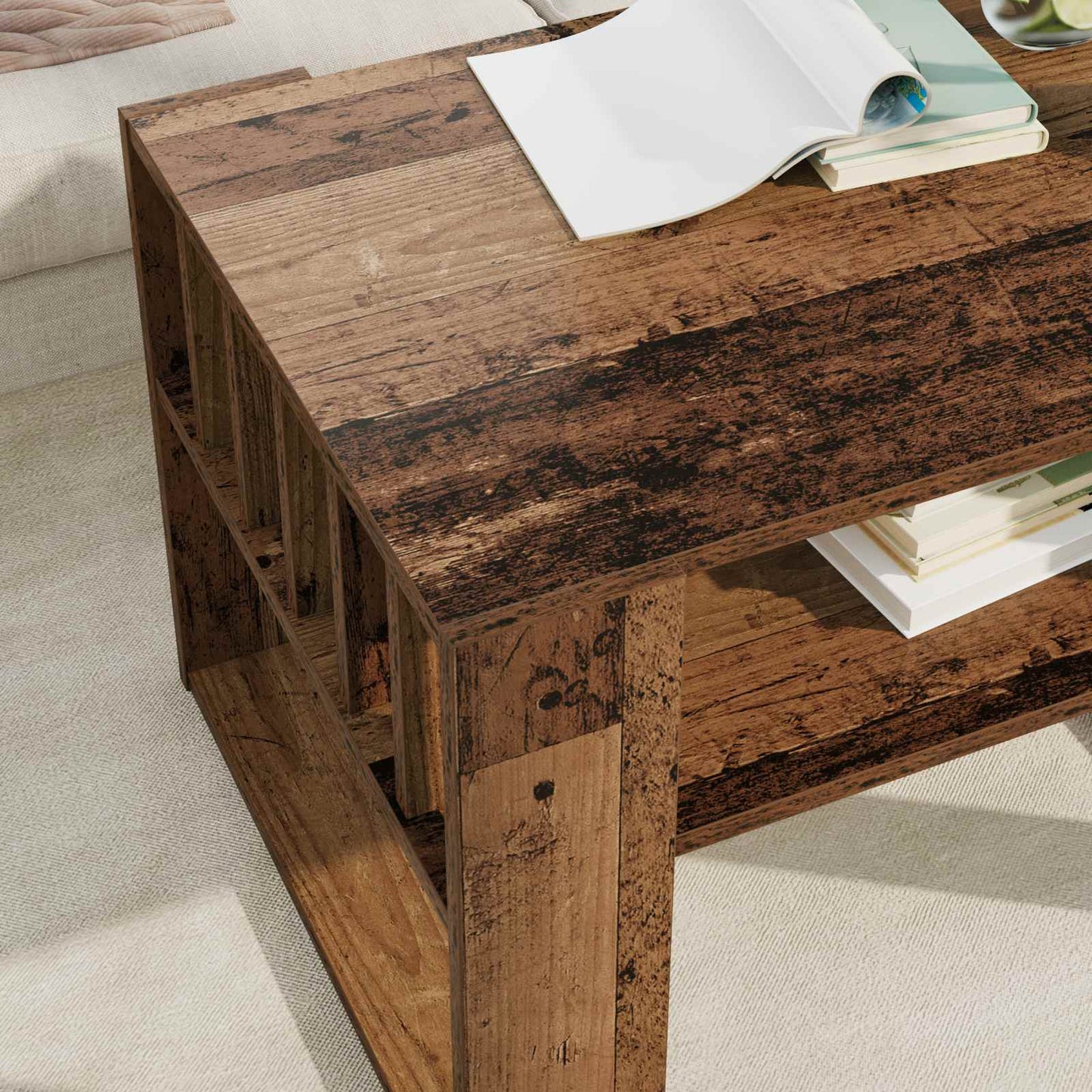 Kaffebord Gammelt tre 66 x 49,5 x 45 cm Konstruert tre