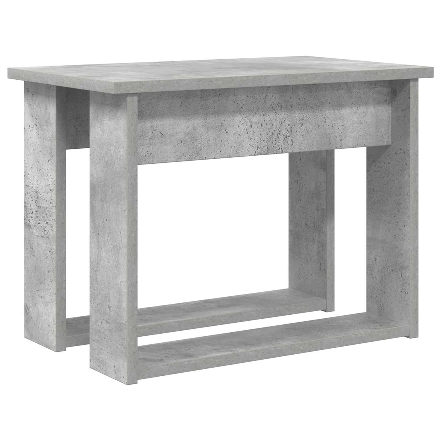 Kaffebord Sett 2 pcs Betonggrå Konstruert tre