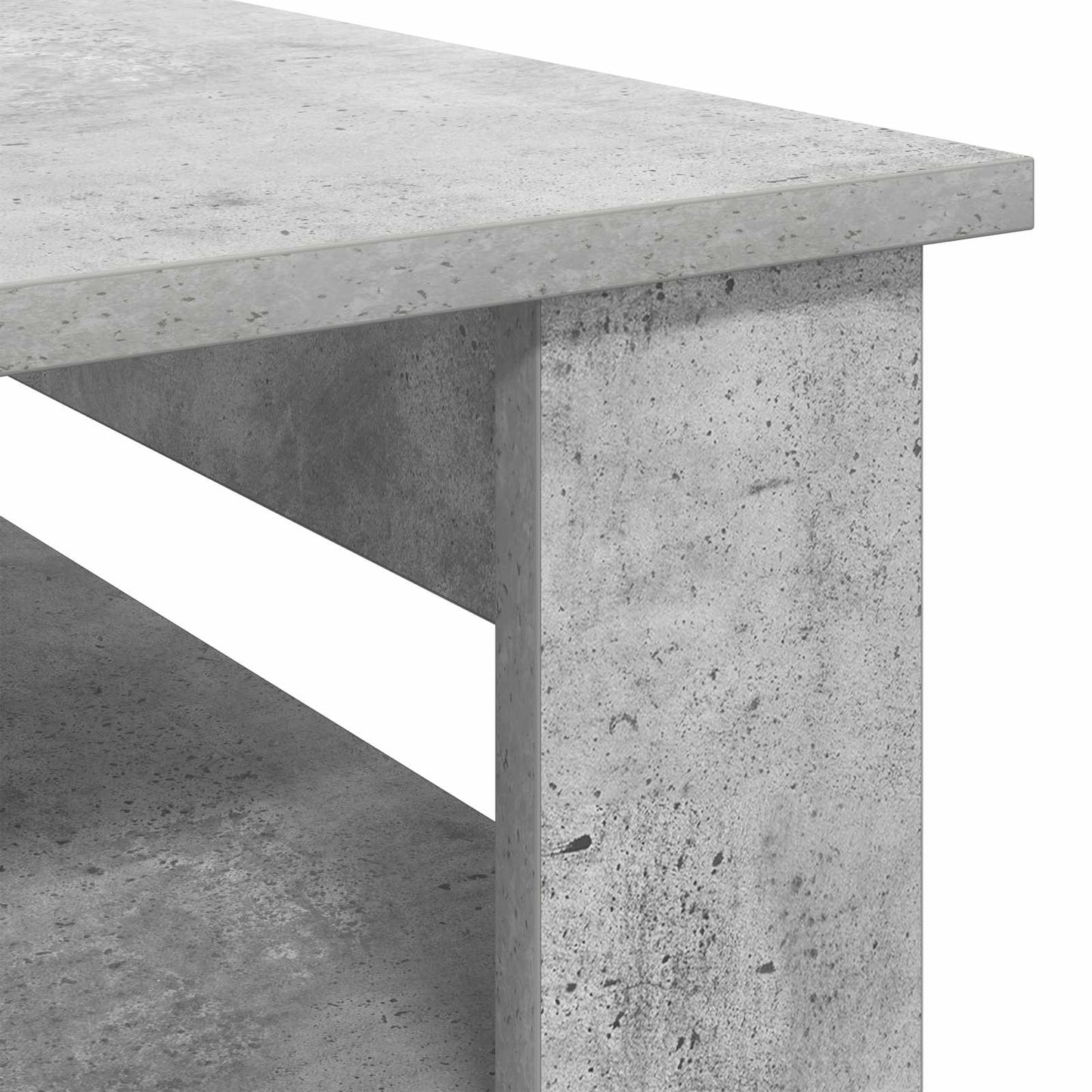 Kaffebord med lagring Betonggrå 64 x 54 x 44 cm Konstruert tre