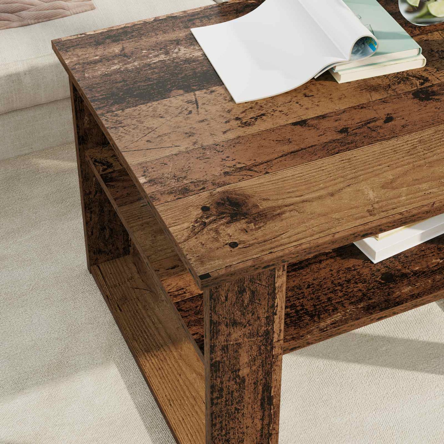 Kaffebord Gammelt tre 64 x 54 x 44 cm Konstruert tre