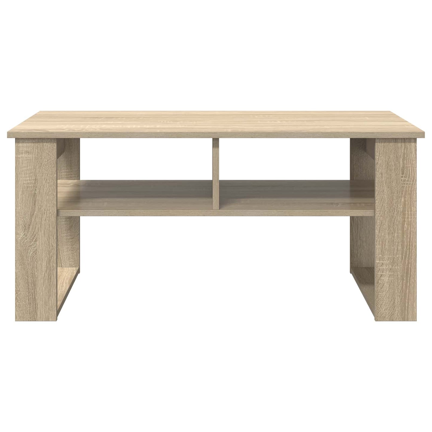 Kaffebord med lagring Sonoma eik 96 x 54 x 44 cm Konstruert tre