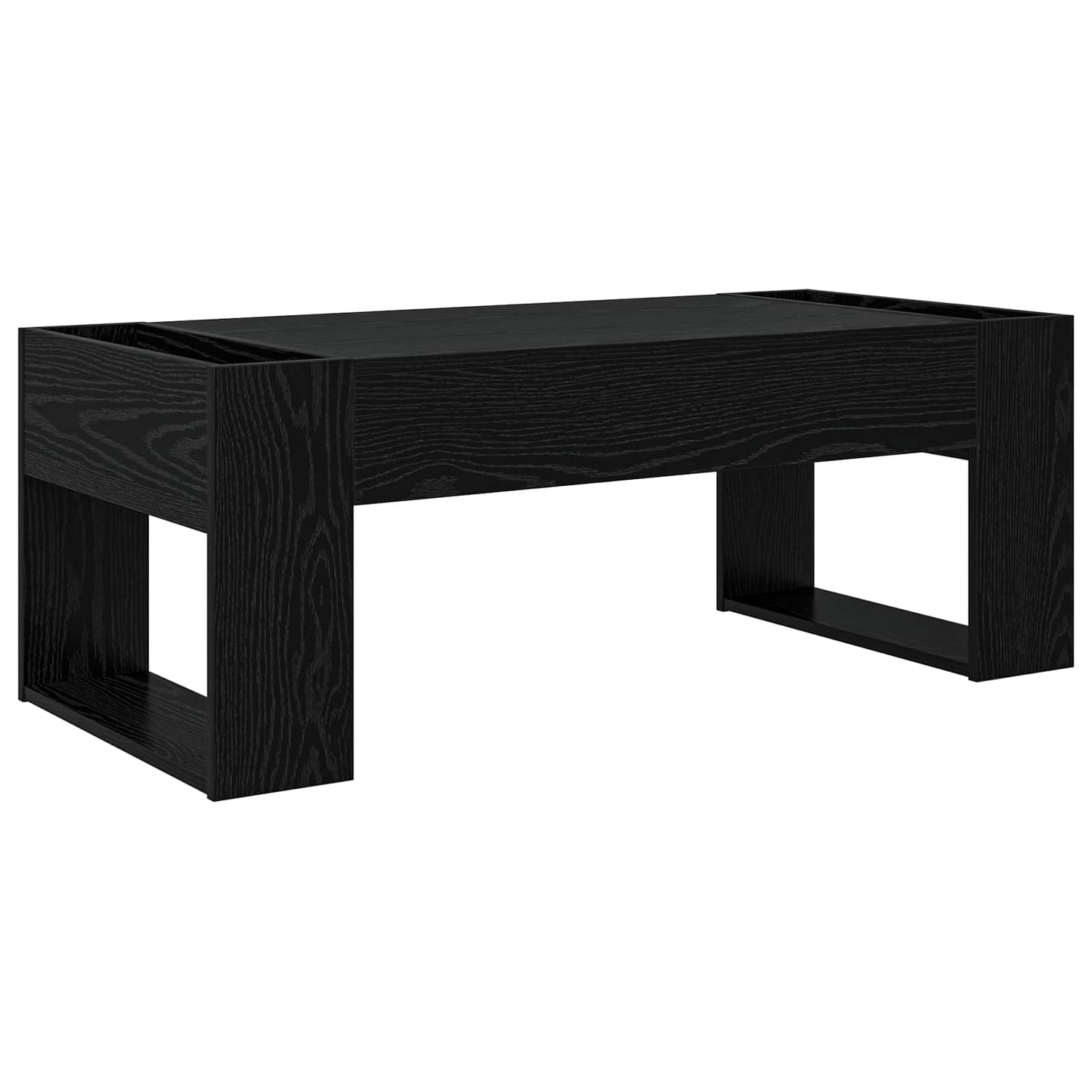 Kaffebord Svart Eik 110 x 50 x 41 cm Konstruert tre