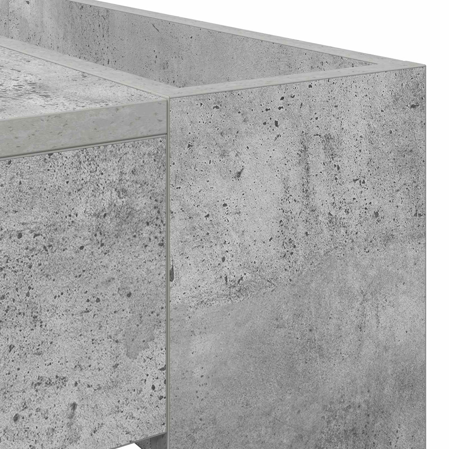 Kaffebord Betonggrå 110 x 50 x 41 cm Konstruert tre