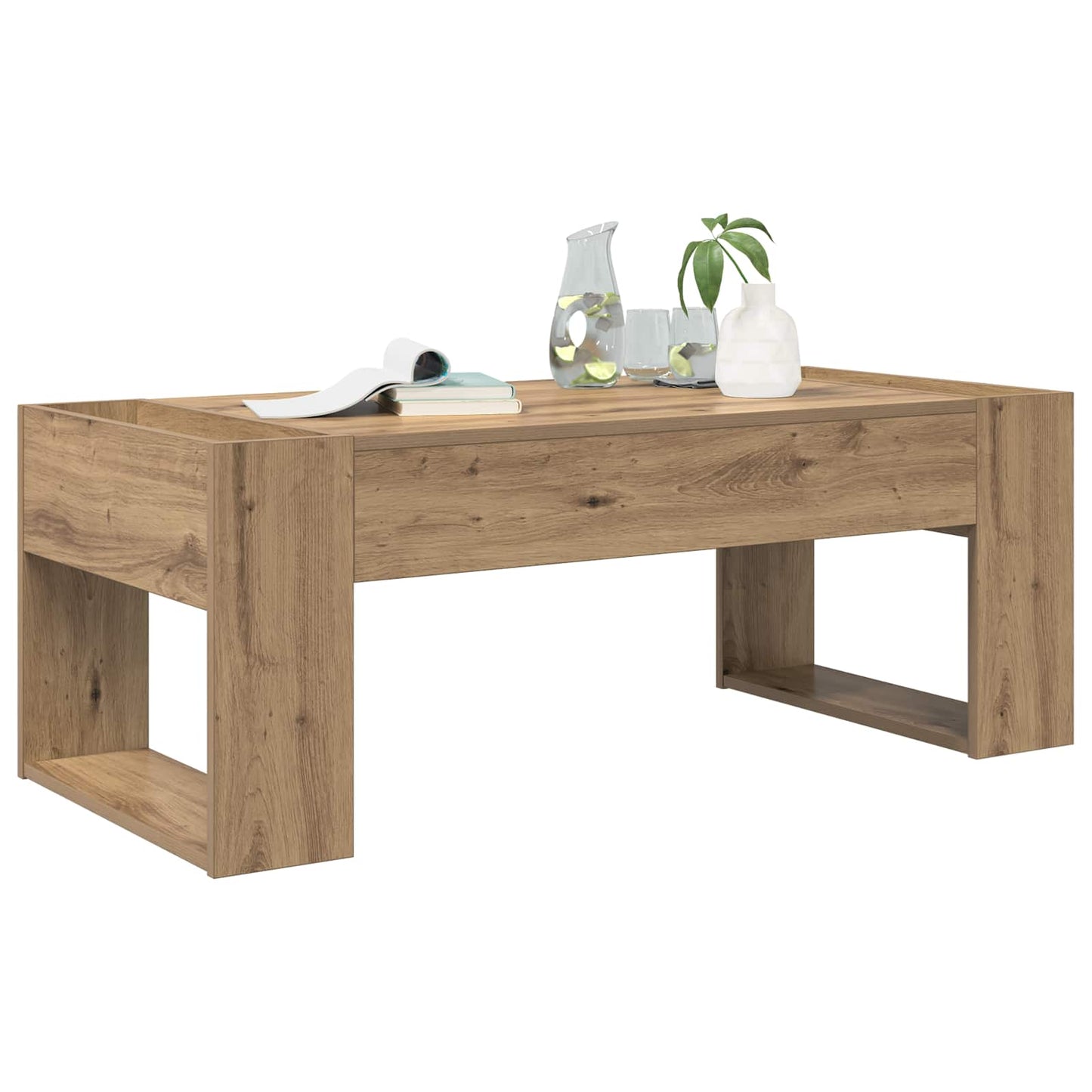 Kaffebord Artisan Eik 110 x 50 x 41 cm Konstruert tre