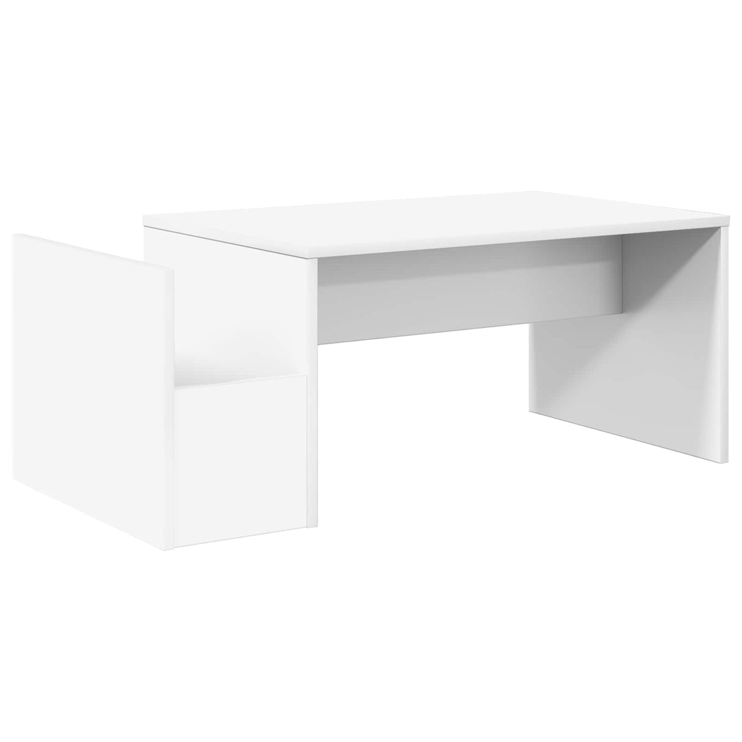 Kaffebord Hvit 90 x 45 x 35 cm Konstruert tre