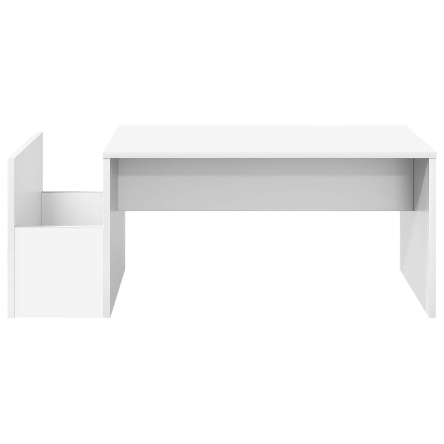 Kaffebord Hvit 90 x 45 x 35 cm Konstruert tre
