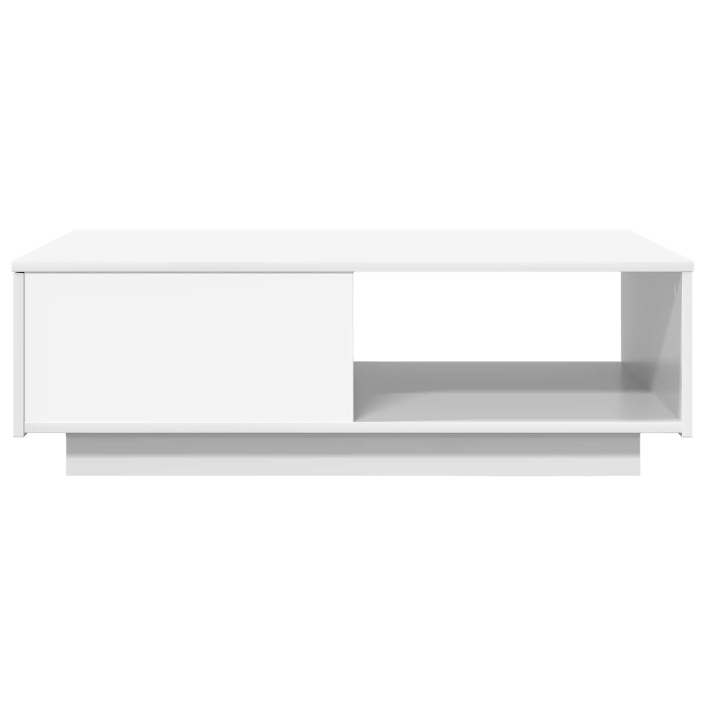 Kaffebord med skuff Hvit 95 x 55 x 31 cm Konstruert tre