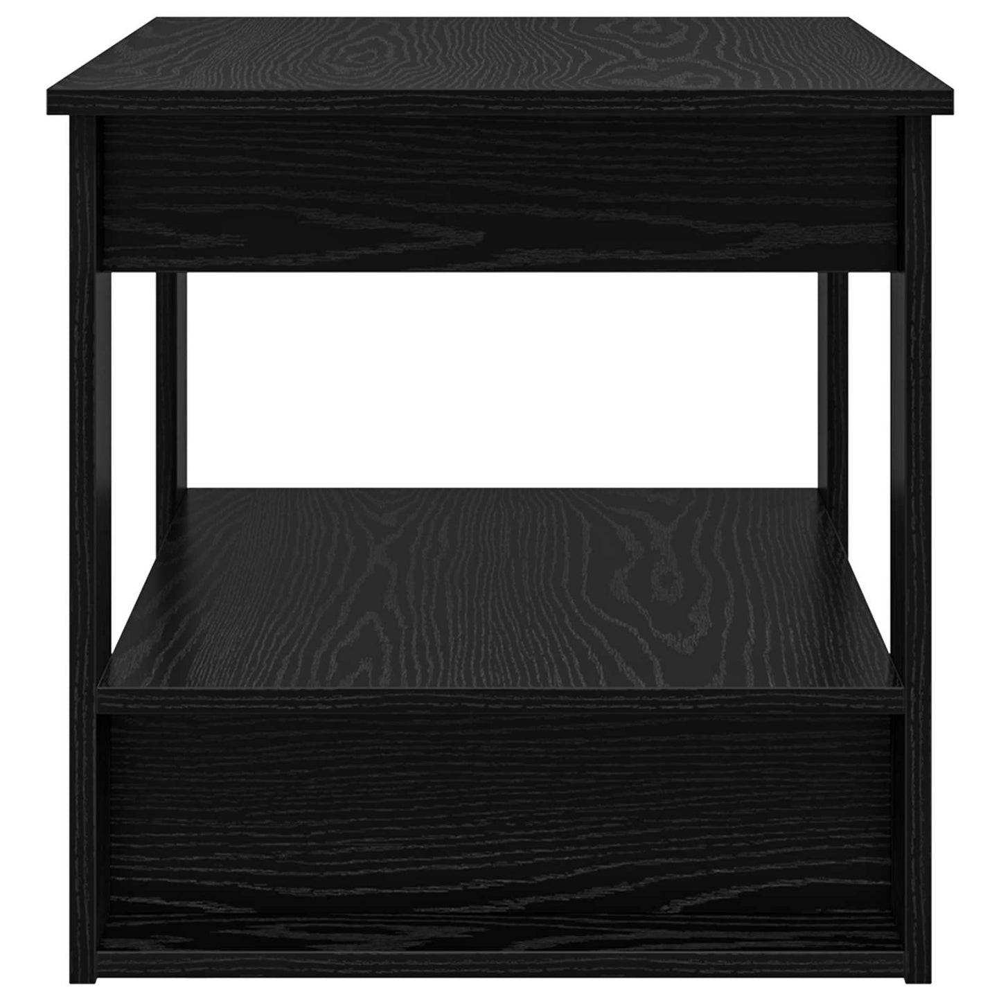 Kaffebord Svart Eik 72 x 50 x 50 cm Konstruert tre