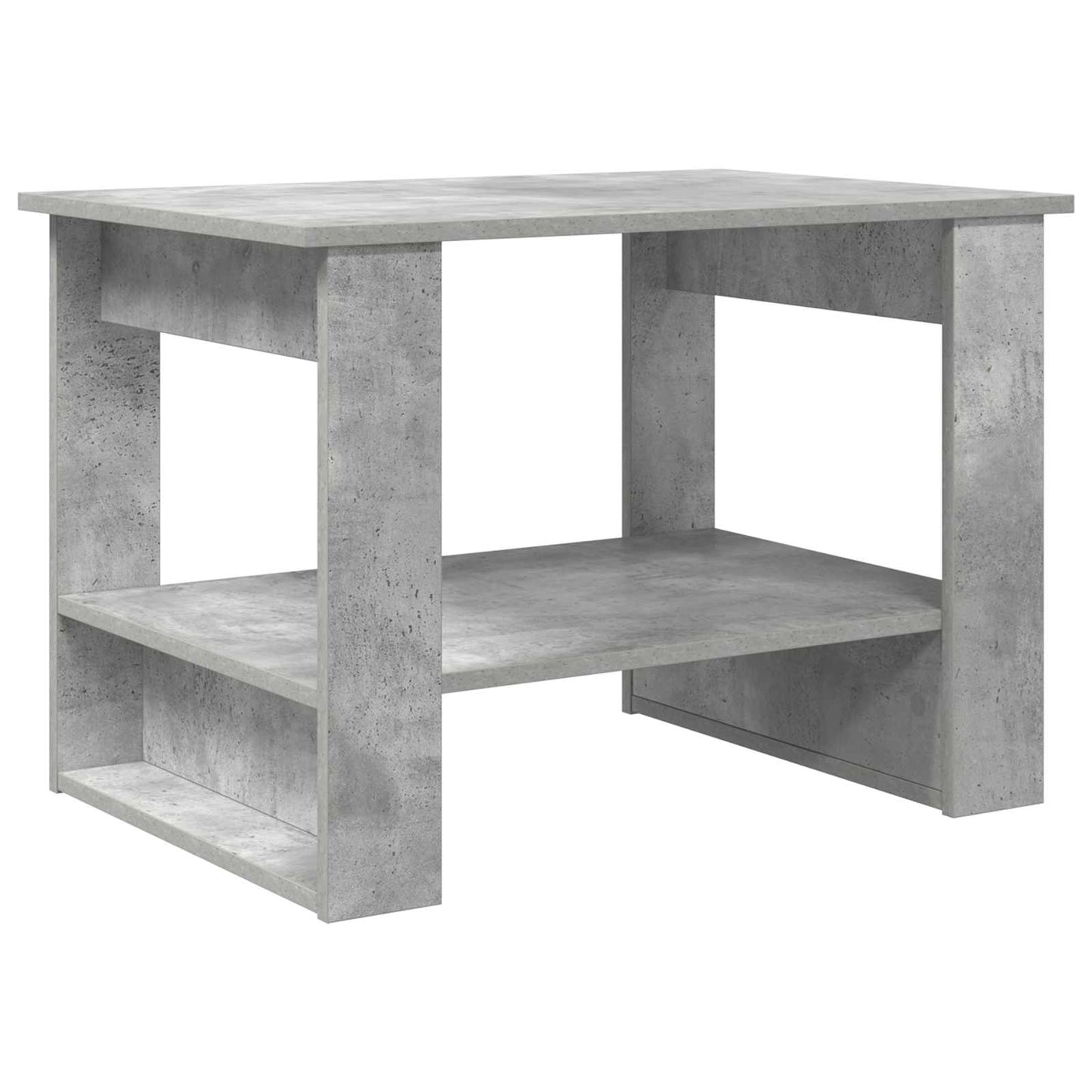 Kaffebord Betonggrå 72 x 50 x 50 cm Konstruert tre