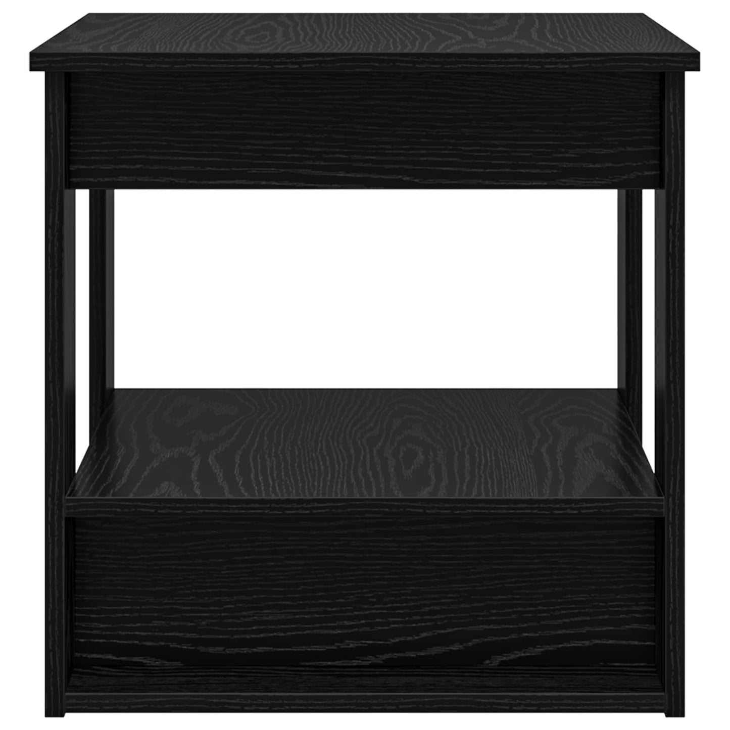 Kaffebord Svart Eik 51 x 50 x 50 cm Konstruert tre