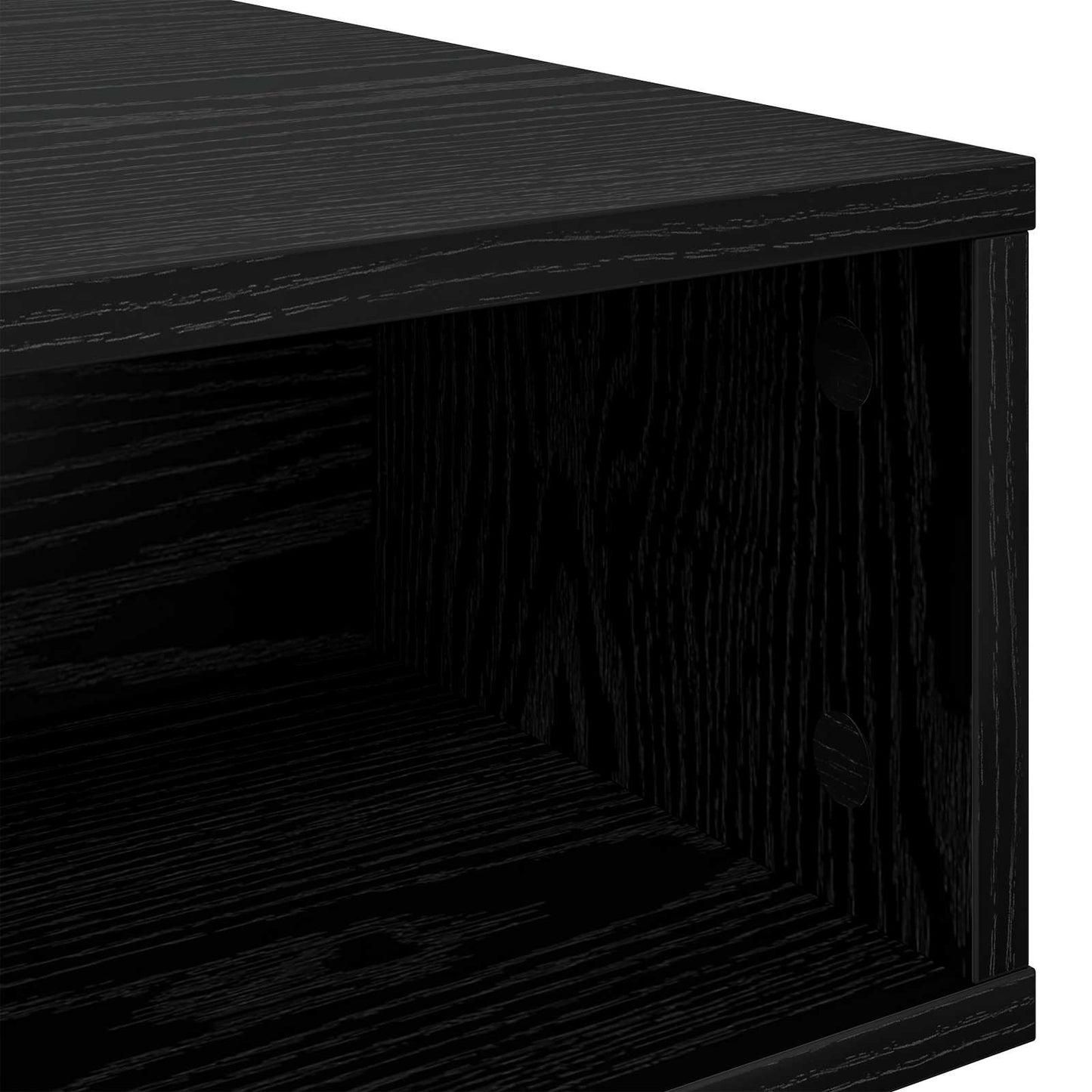 Kaffebord Svart Eik 105 x 50 x 32,5 cm Konstruert tre