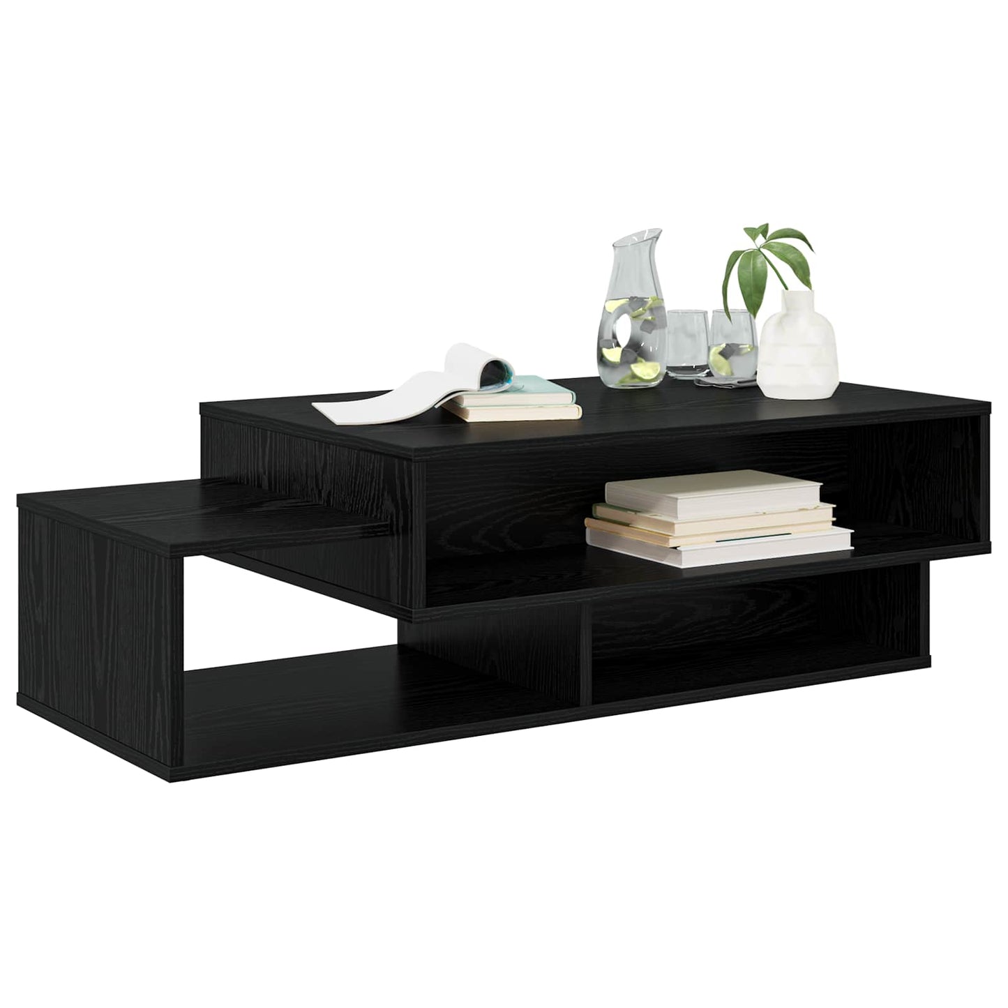 Kaffebord Svart Eik 105 x 50 x 32,5 cm Konstruert tre