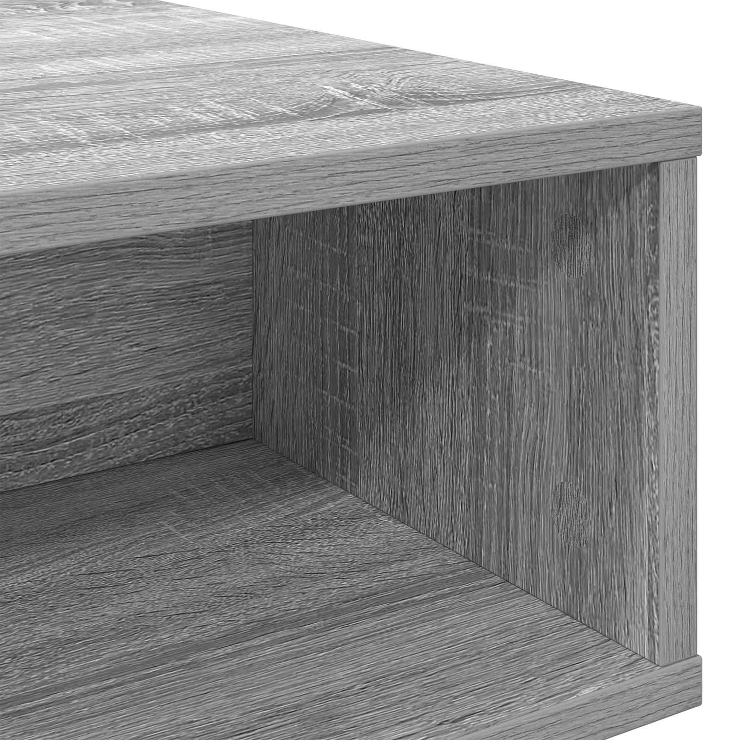 Kaffebord Grå Sonoma 105 x 50 x 32,5 cm Konstruert tre