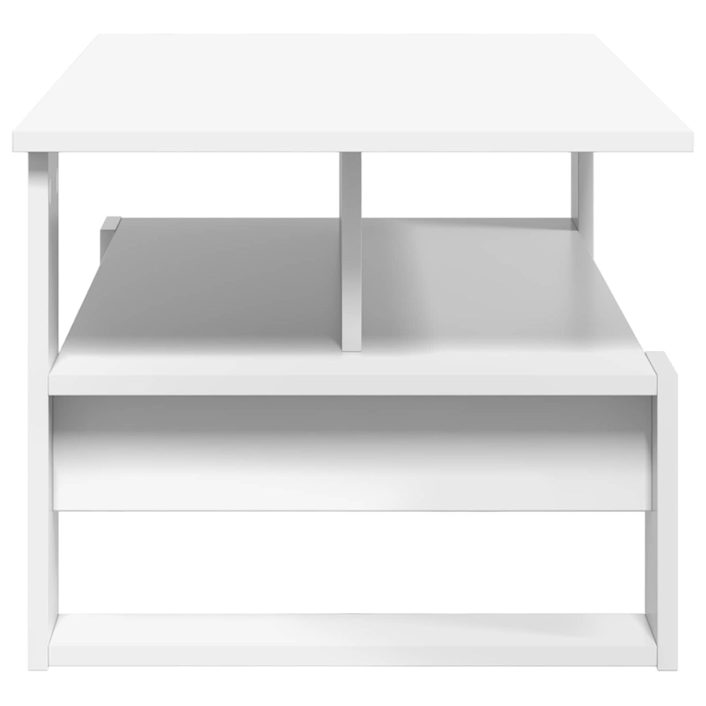 Kaffebord Hvit 90 x 50 x 40 cm Konstruert tre