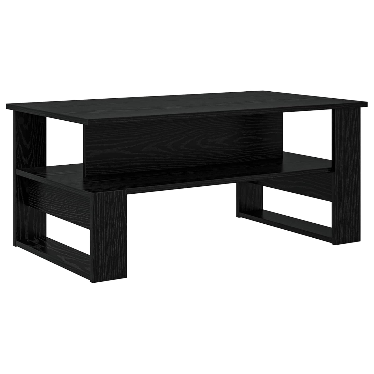 Kaffebord Svart Eik 90 x 50 x 40 cm Konstruert tre