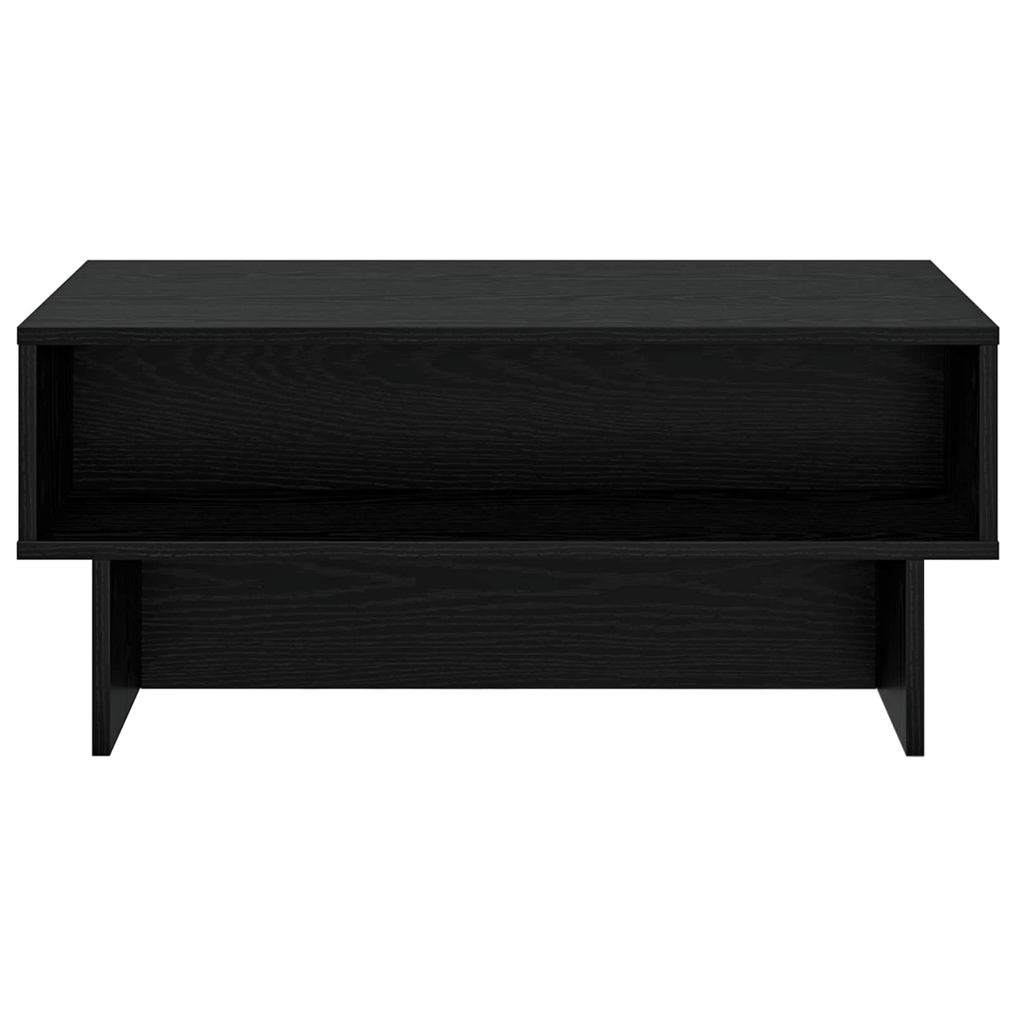 Kaffebord Svart Eik 80 x 46 x 35 cm Konstruert tre