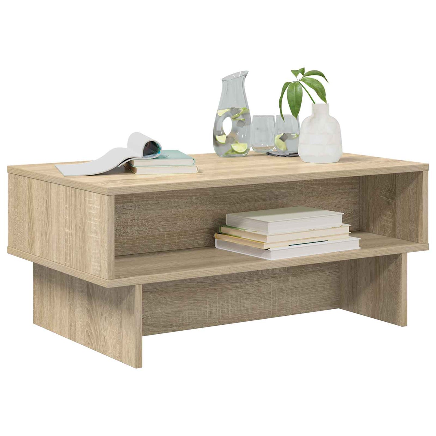 Kaffebord Sonoma eik 80 x 46 x 35 cm Konstruert tre