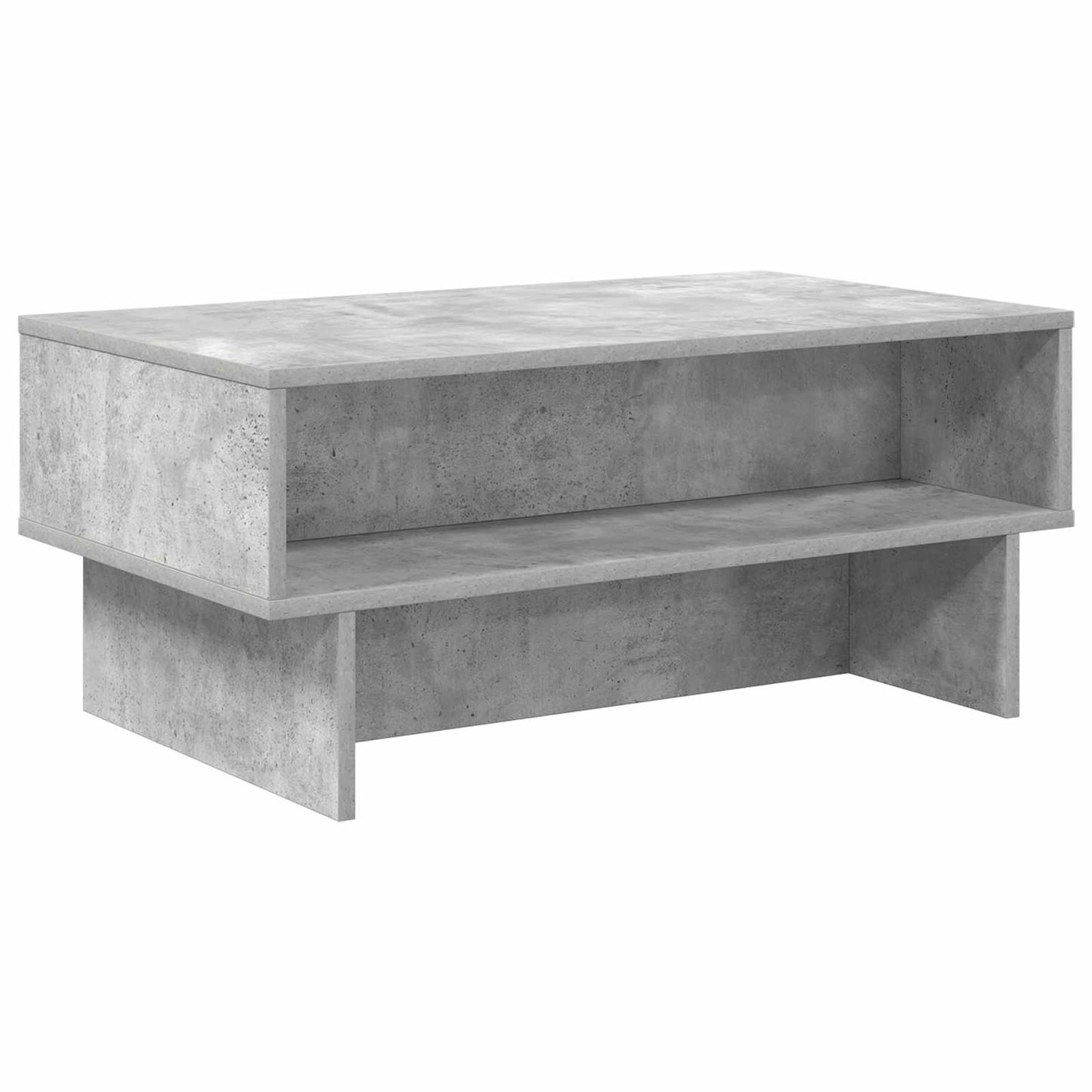 Kaffebord Betonggrå 80 x 46 x 35 cm Konstruert tre