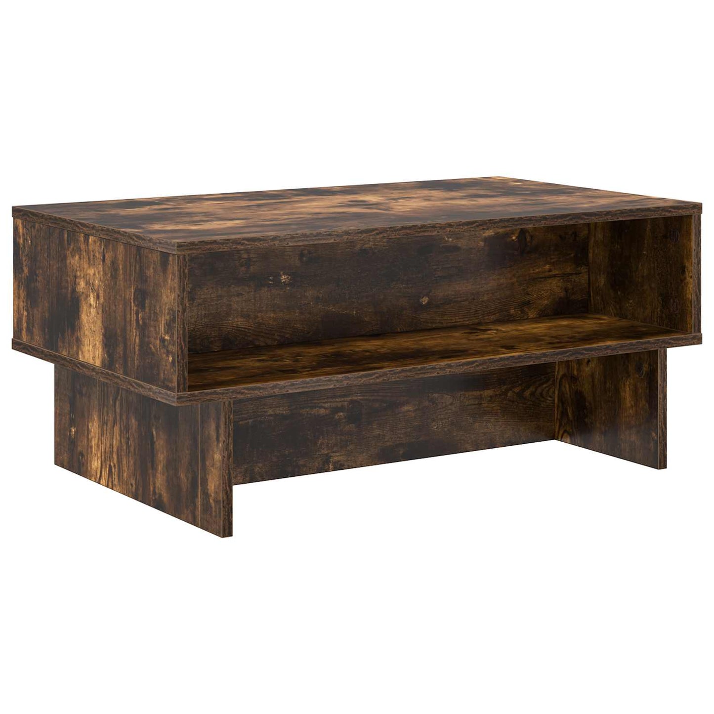 Kaffebord Røkt eik 80 x 46 x 35 cm Konstruert tre