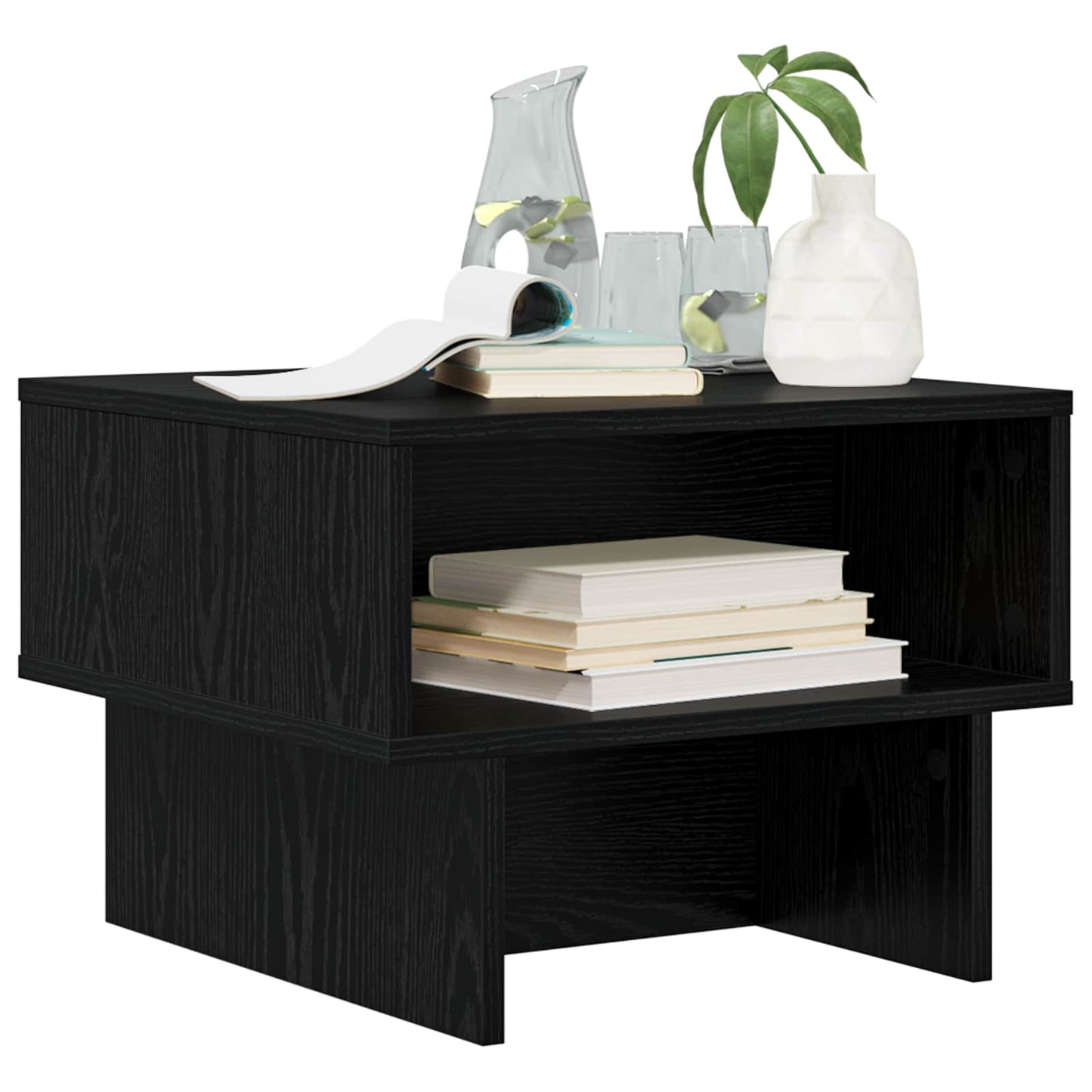 Kaffebord Svart Eik 48 x 46 x 35 cm Konstruert tre