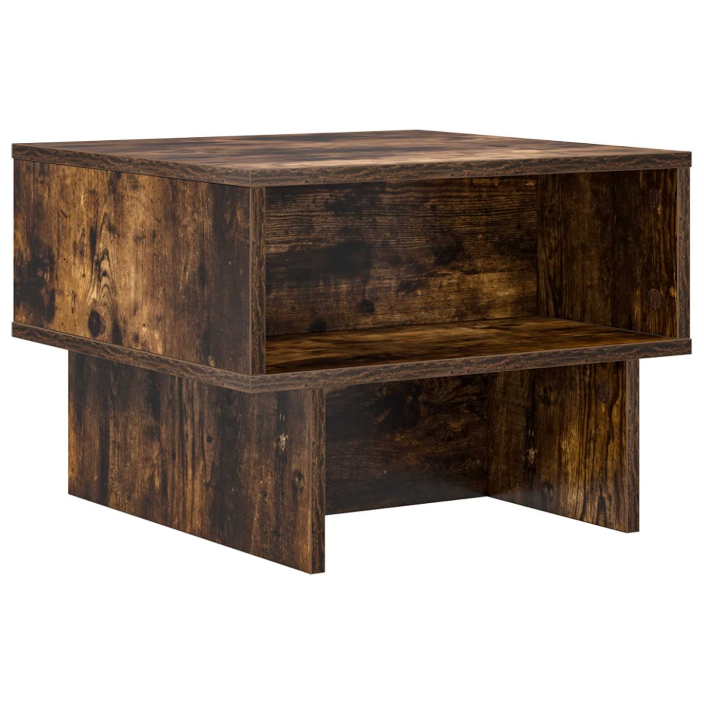Kaffebord Røkt eik 48 x 46 x 35 cm Konstruert tre