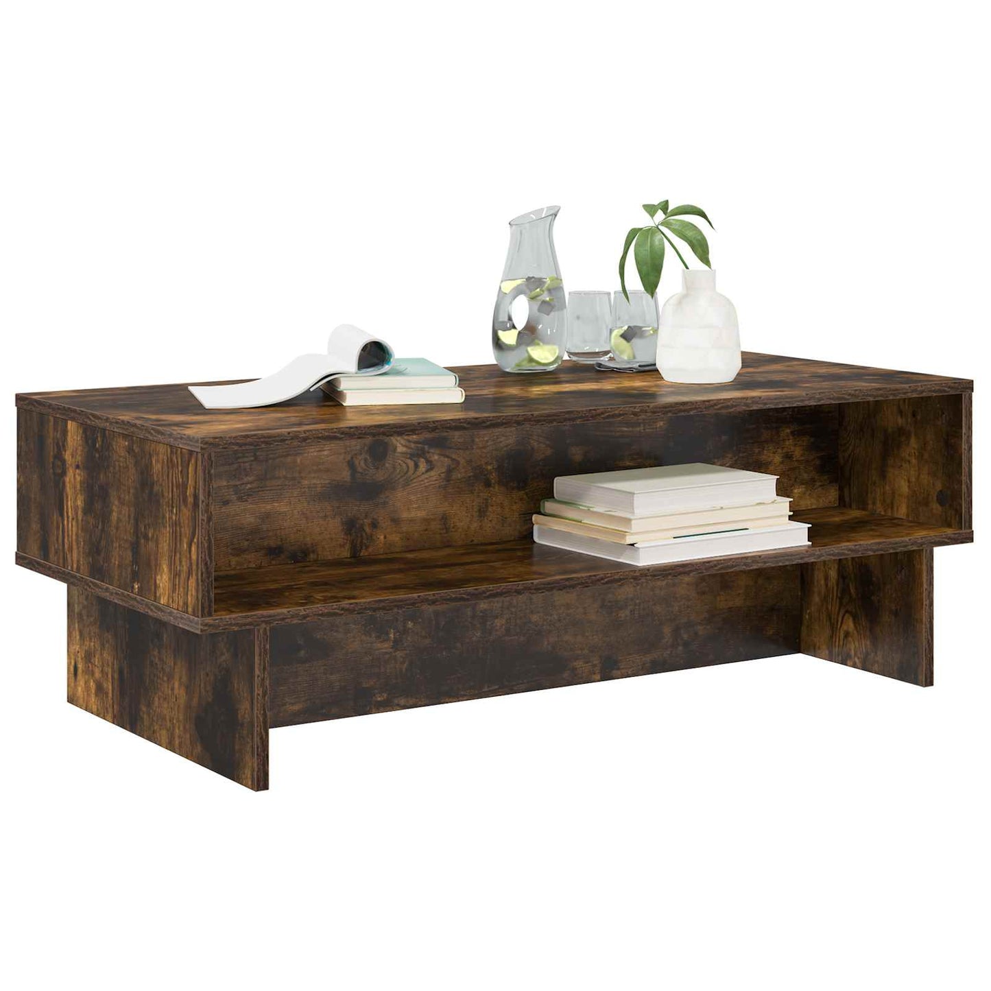 Kaffebord Røkt eik 100 x 46 x 35 cm Konstruert tre