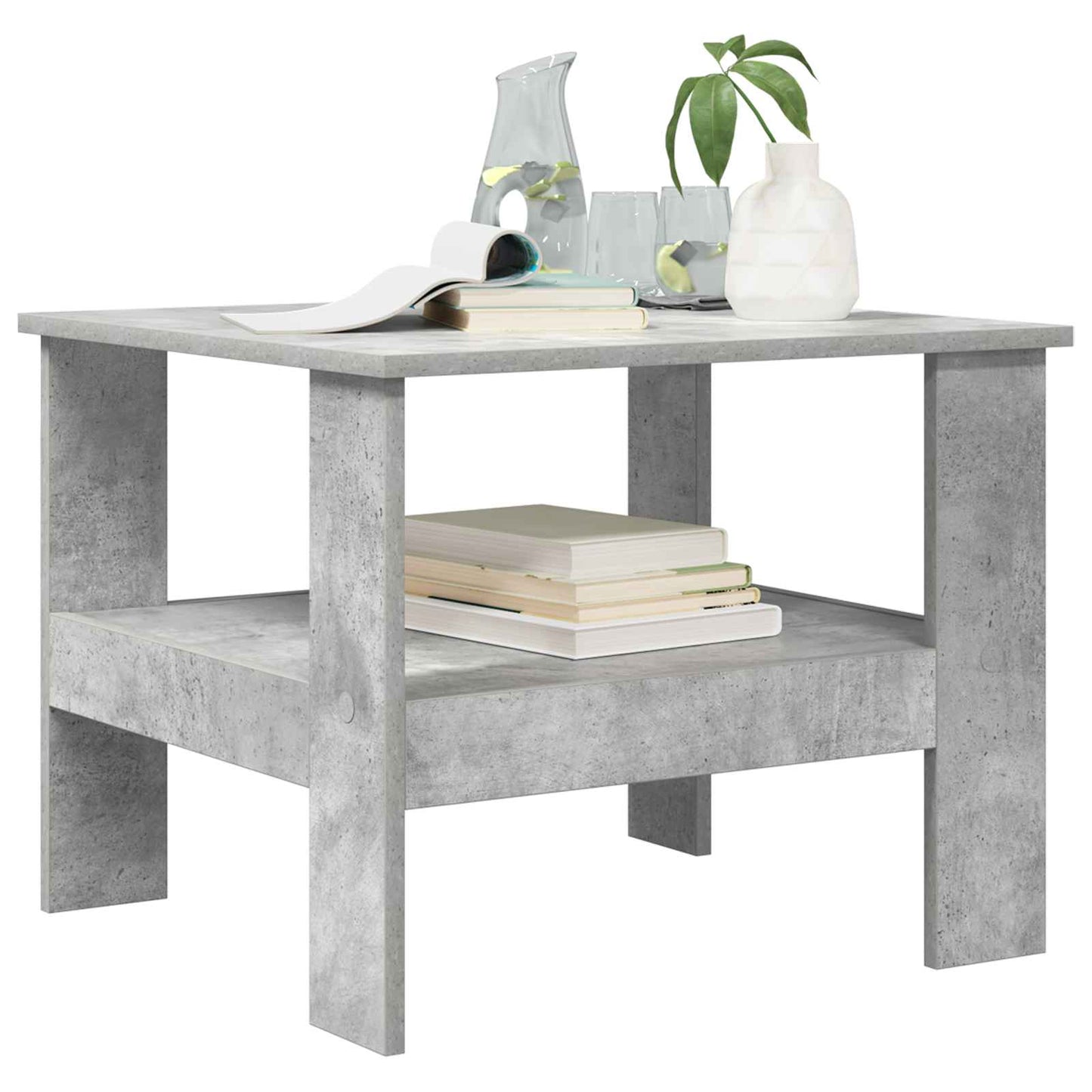 Kaffebord Betonggrå 57 x 55 x 45 cm Konstruert tre