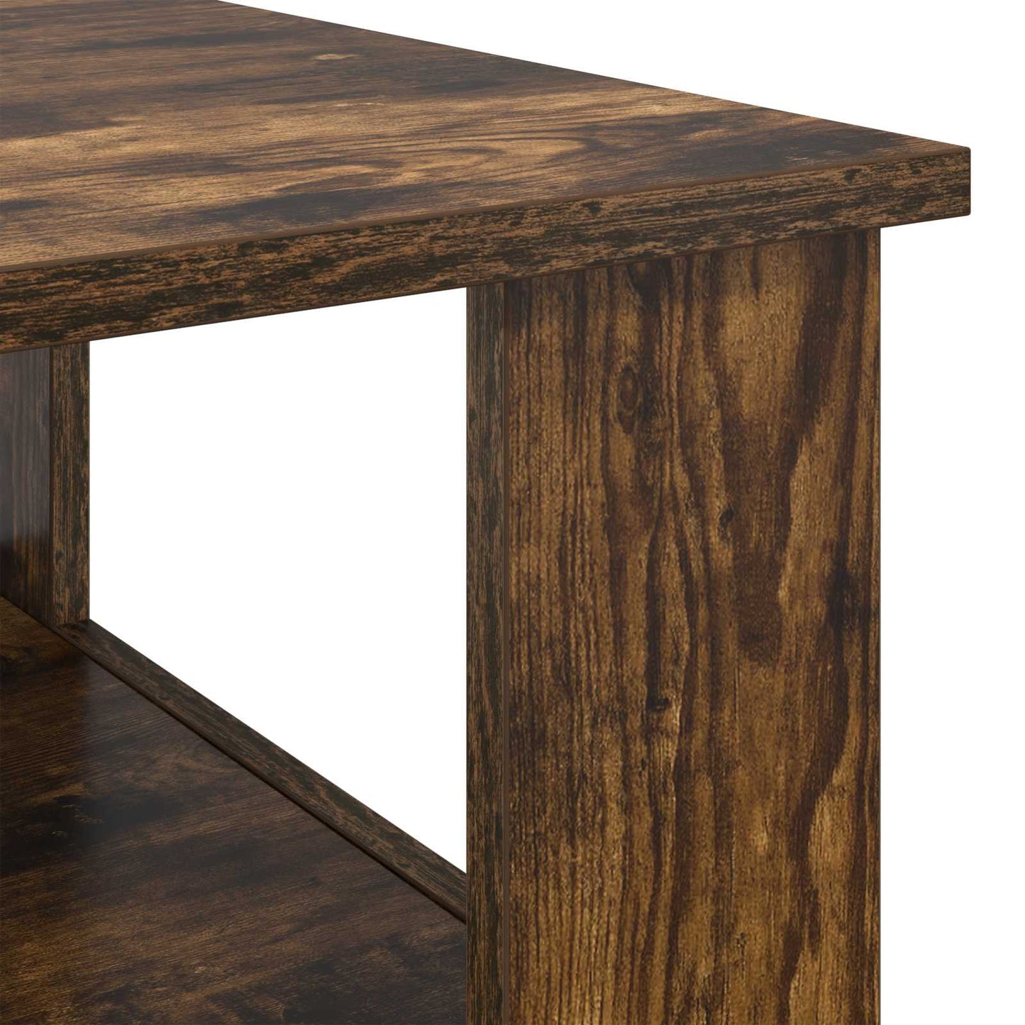 Kaffebord Røkt eik 57 x 55 x 45 cm Konstruert tre