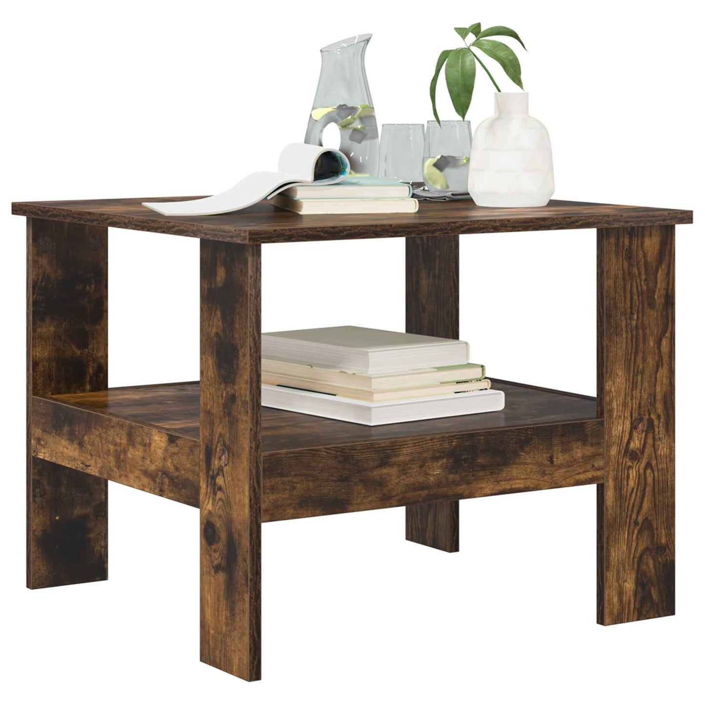 Kaffebord Røkt eik 57 x 55 x 45 cm Konstruert tre