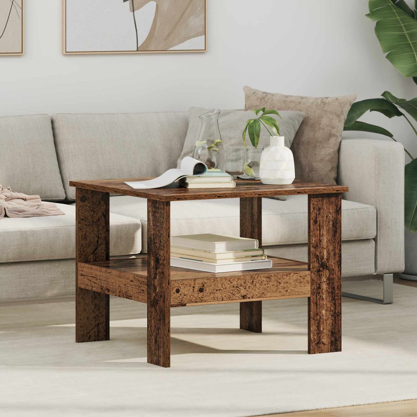 Kaffebord Gammelt tre 57 x 55 x 45 cm Konstruert tre