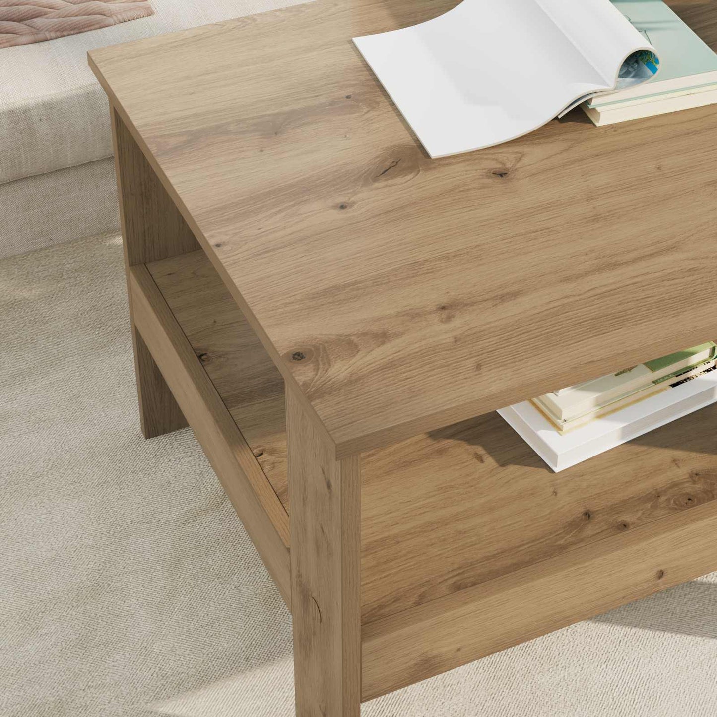 Kaffebord Artisan Eik 57 x 55 x 45 cm Konstruert tre