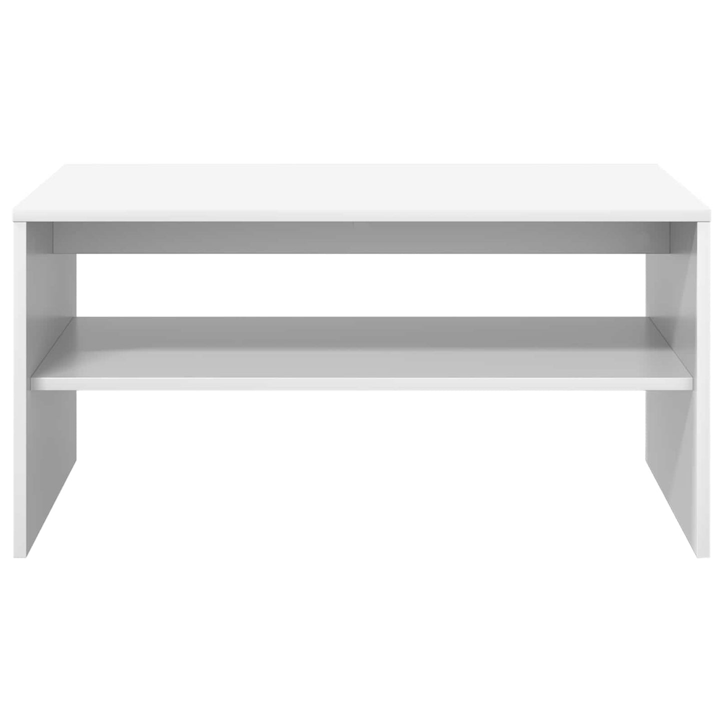 Kaffebord Hvit 80 x 50 x 40 cm Konstruert tre