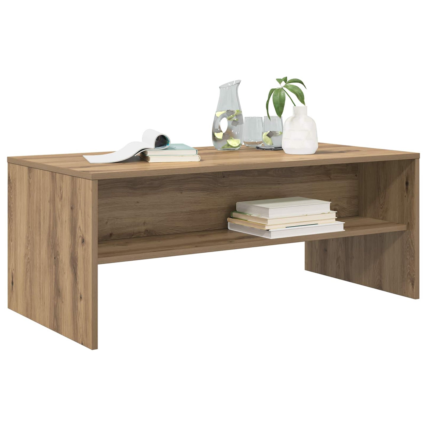 Kaffebord Artisan Eik 100 x 50 x 40 cm Konstruert tre