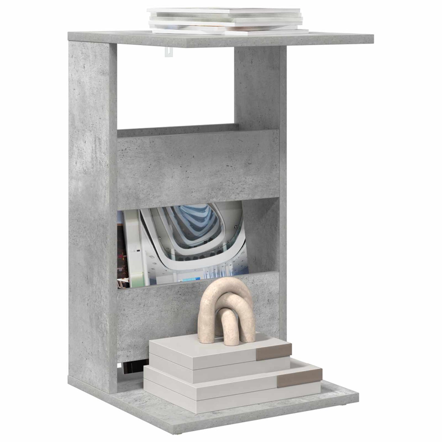 Sidetabell Betonggrå 40 x 35 x 60,5 cm Konstruert tre