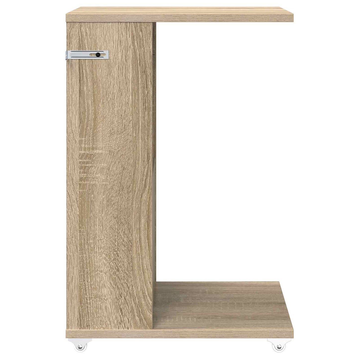 Sidetabell med hjul Sonoma eik 40 x 35 x 60 cm Konstruert tre