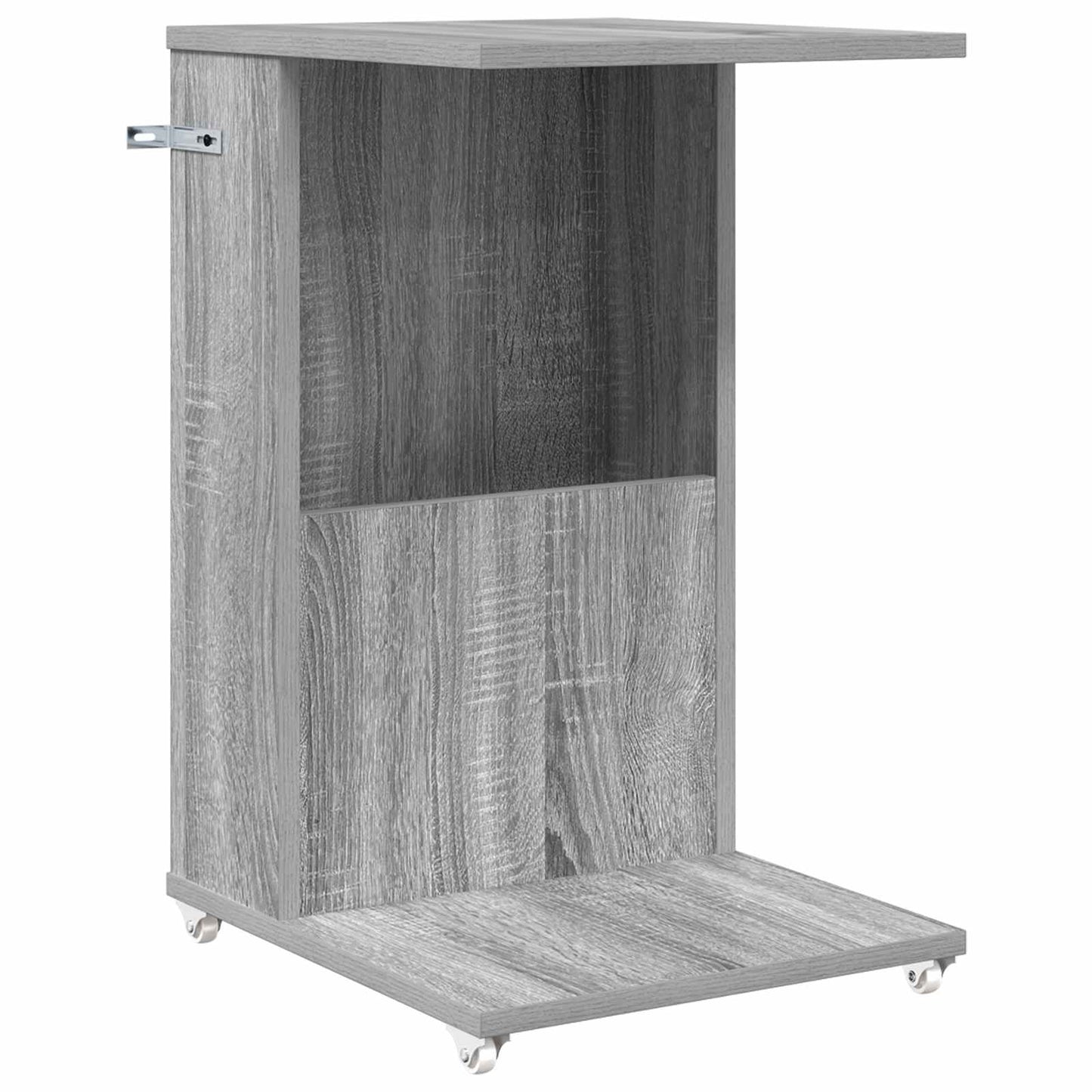 Sidetabell med hjul Grå Sonoma 40 x 35 x 60 cm Konstruert tre