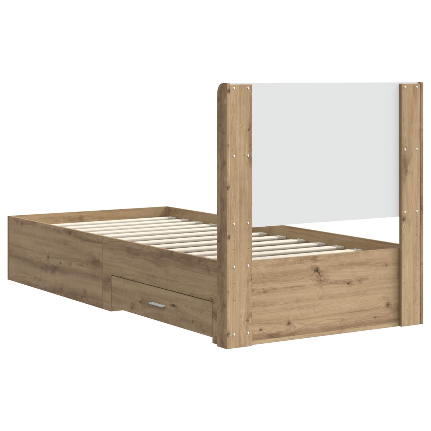 Sengramme med oppbevaring og hodegavl Artisan eik