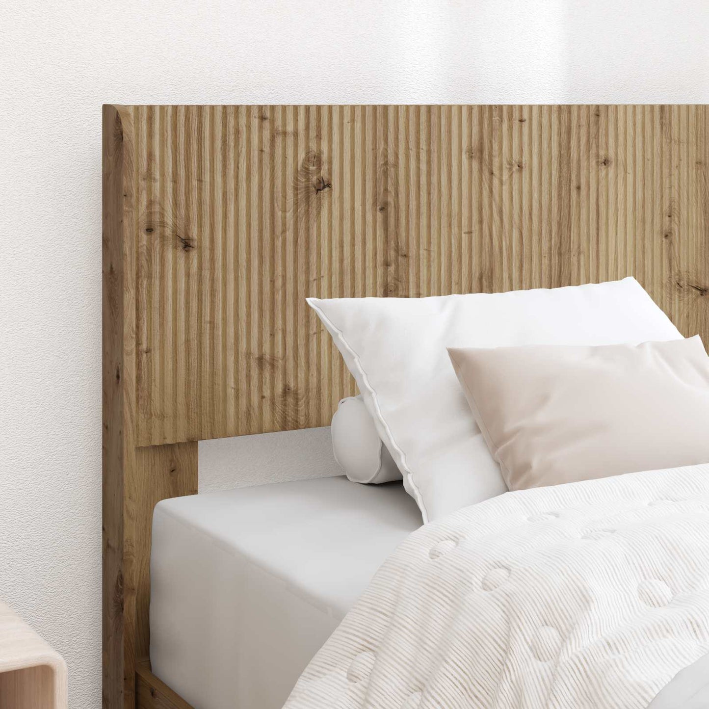 Sengramme med oppbevaring og hodegavl Artisan eik 100 x 200 cm
