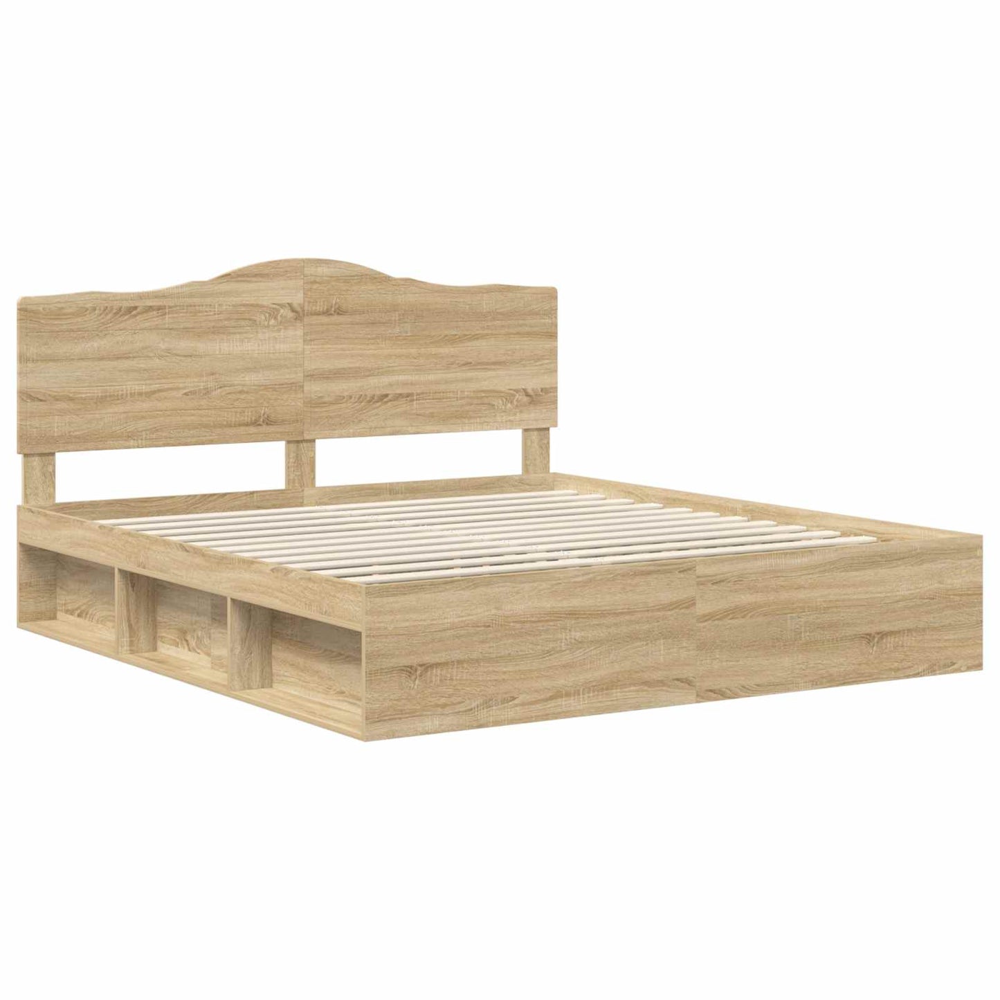 Sengestamme med hodegjerde Sonoma 200 x 200 cm Massiv furu