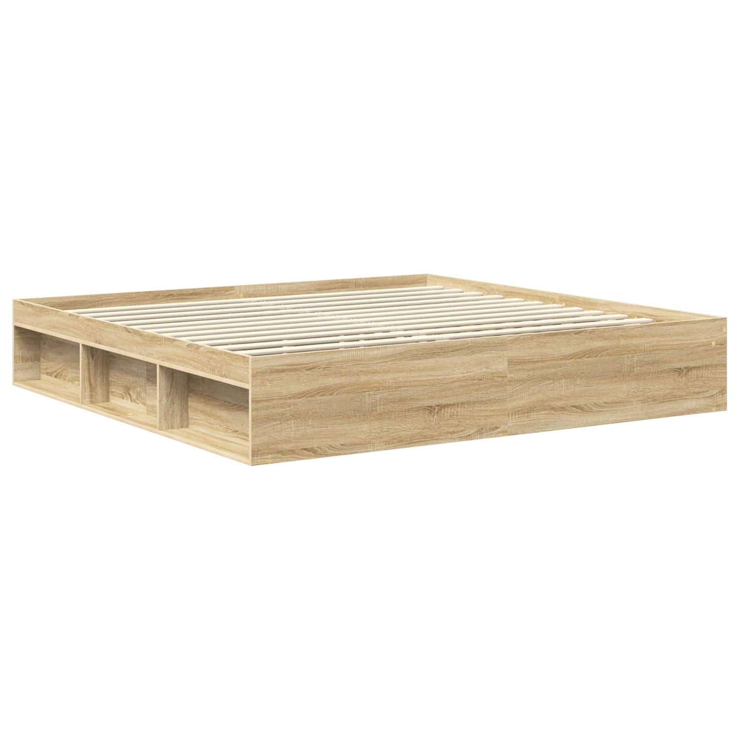 Sengestamme med hodegjerde Sonoma 200 x 200 cm Massiv furu