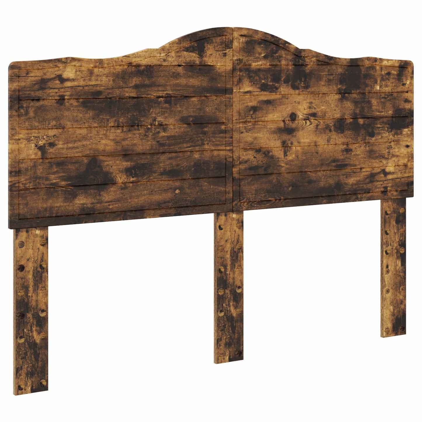 Sengestamme med hodegjerde Røkt eik 150 x 200 cm Massiv furu