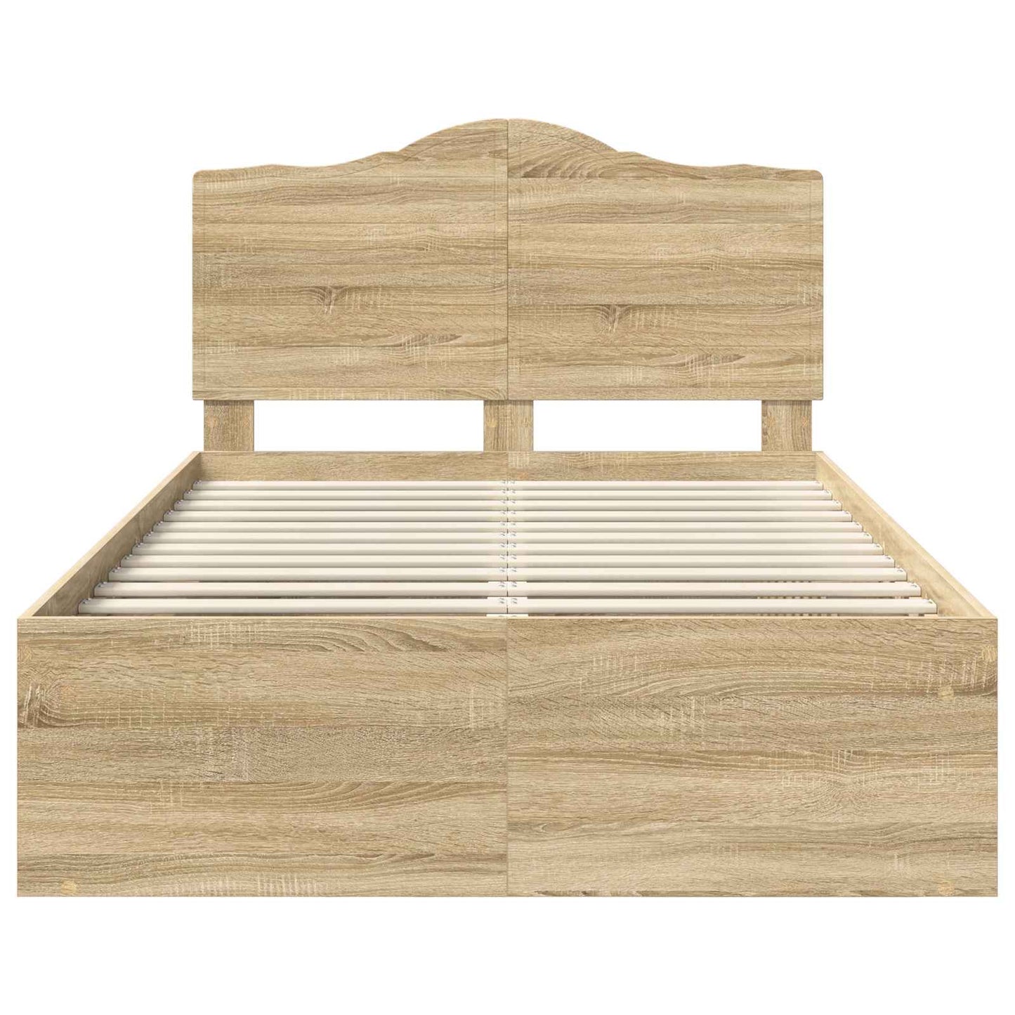 Sengestamme med hodegjerde Sonoma 120 x 190 cm Massiv furu