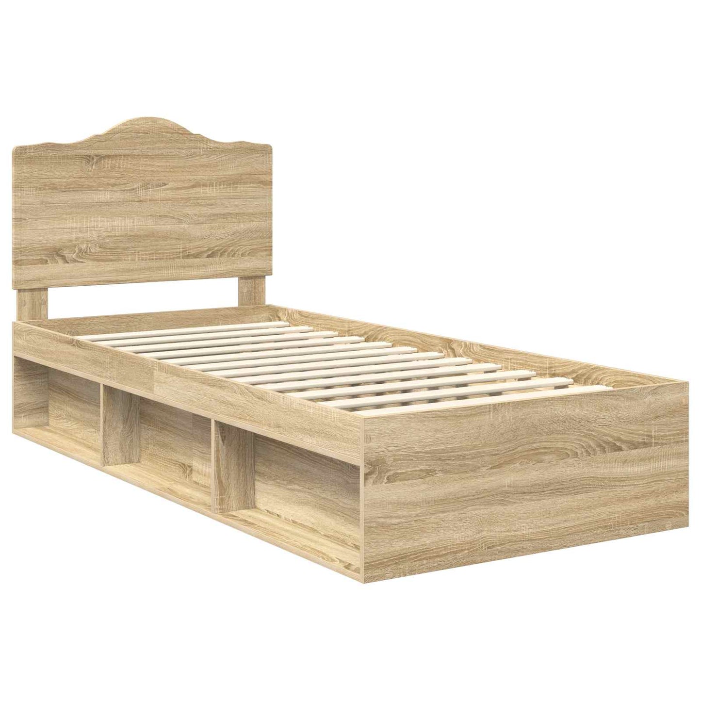 Sengestamme med hodegjerde Sonoma 90 x 190 cm Massiv furu