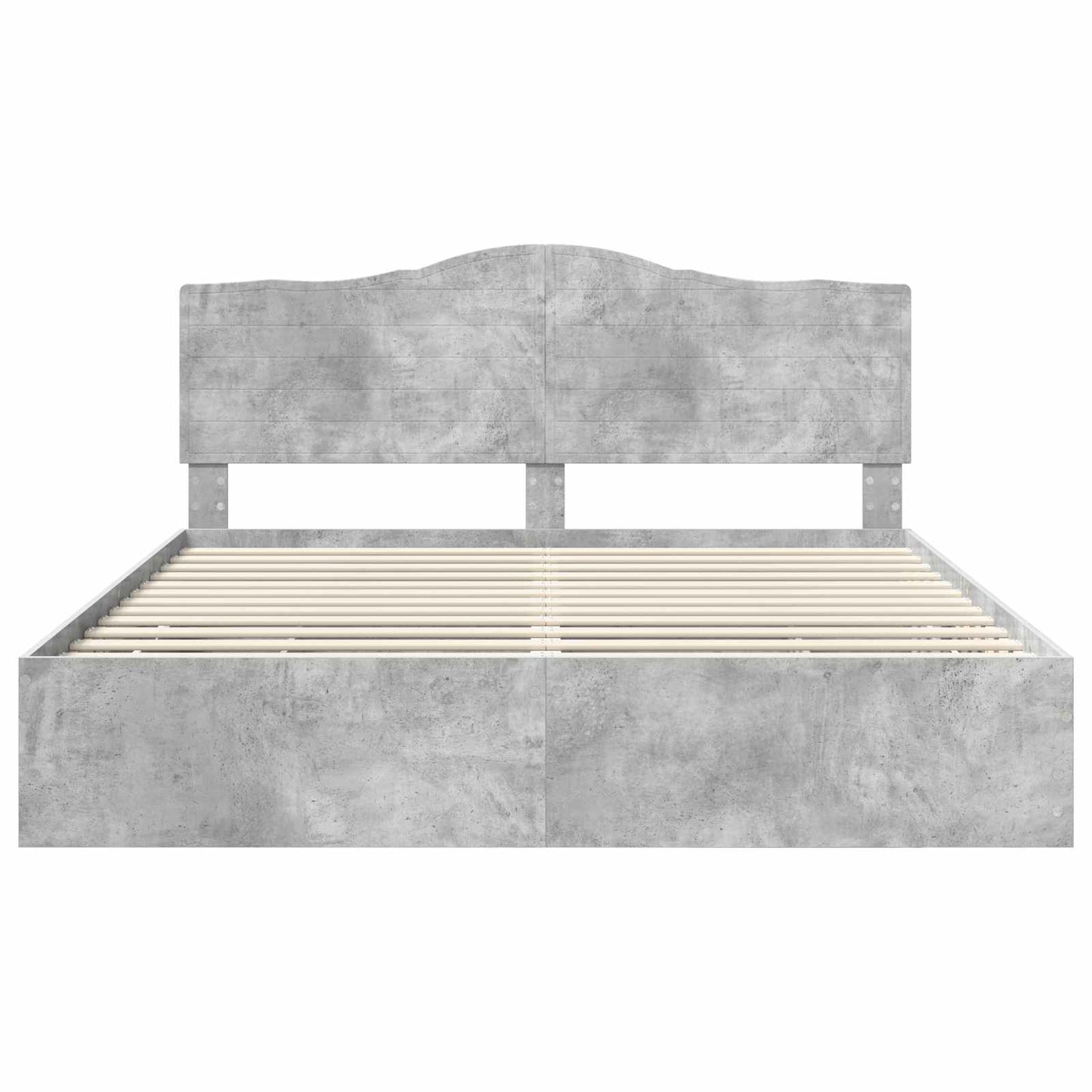 Sengestamme med skuff Betonggrå 180 x 200 cm Ingeniørtre