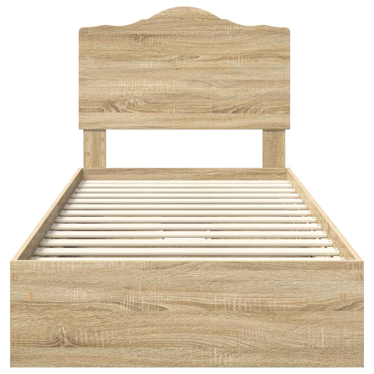 Seng med Oppbevaring Sonoma eik 70 x 190 cm Konstruert tre