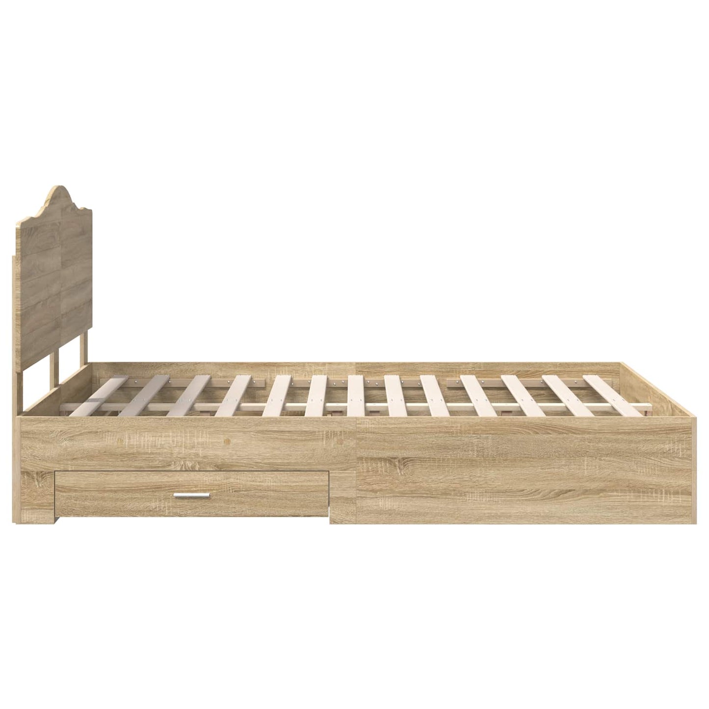 Sengestamme med skuff Sonoma eik 140 x 190 cm Konstruert tre