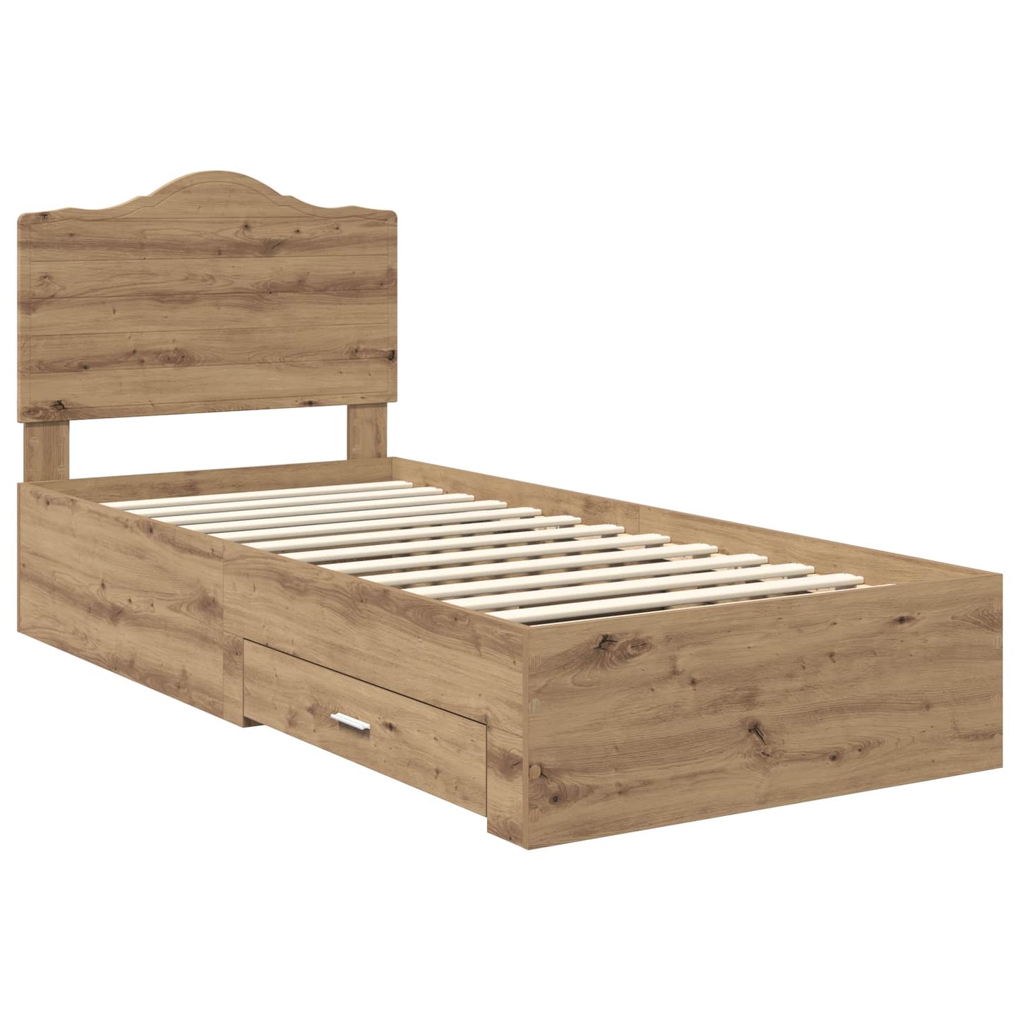 Sengestamme med skuff Artisan Eik 100 x 200 cm Konstruert tre