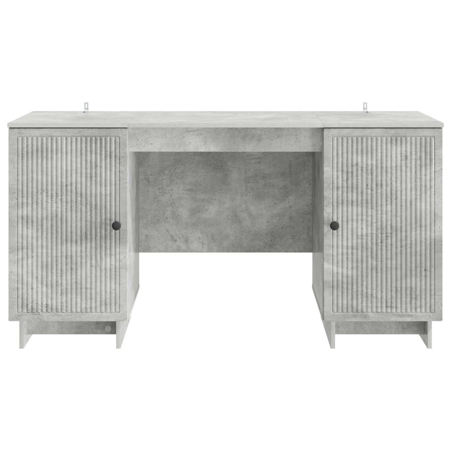 Skrivebord Betonggrå Konstruert tre 142,5 x 50 x 75 cm