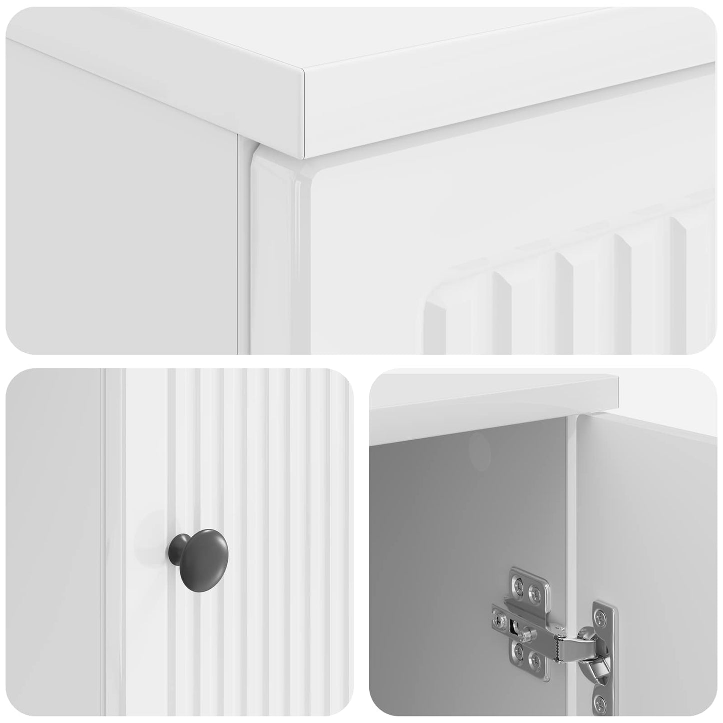 Skrivebord Høgglans hvit Konstruert tre 142,5 x 50 x 75 cm