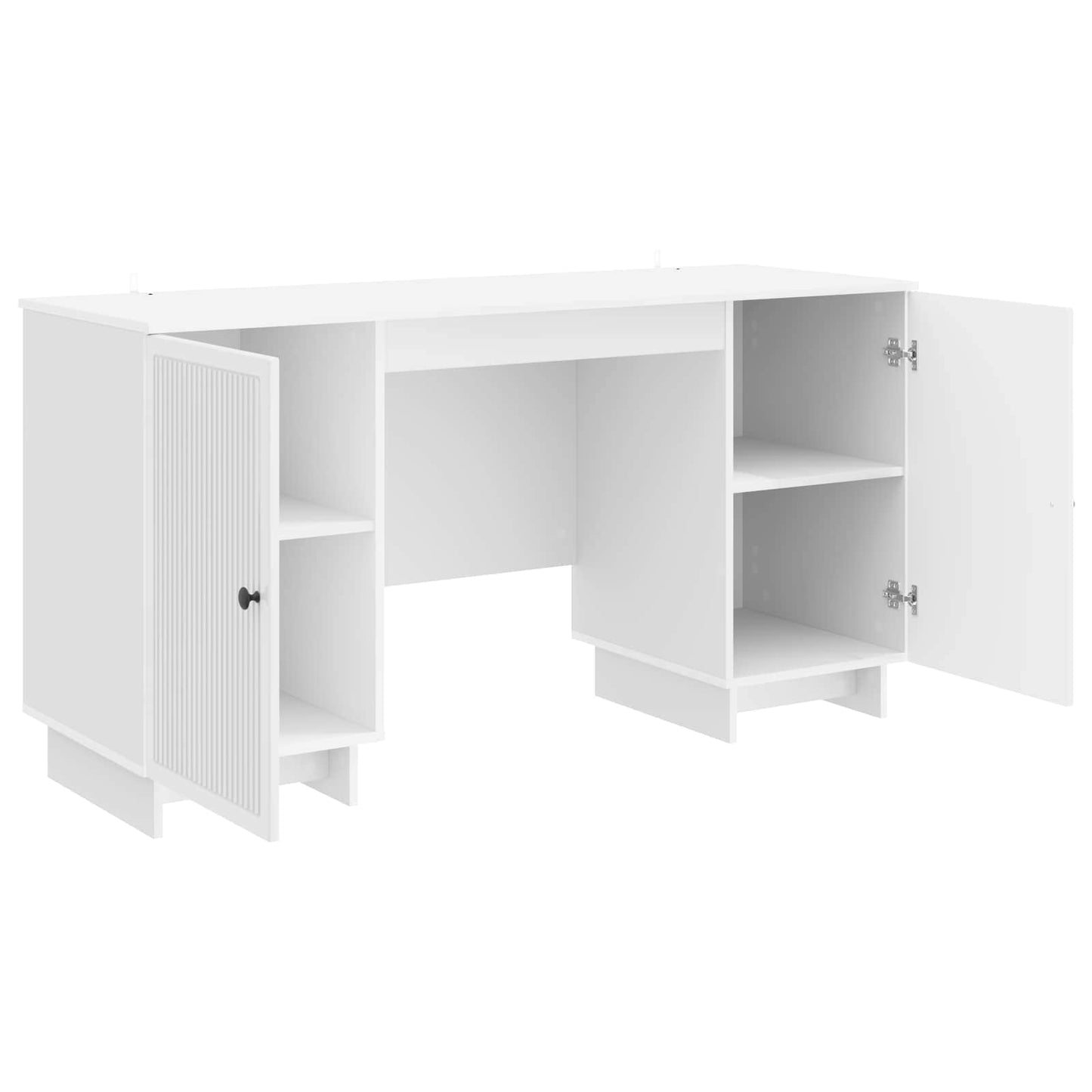 Skrivebord Høgglans hvit Konstruert tre 142,5 x 50 x 75 cm